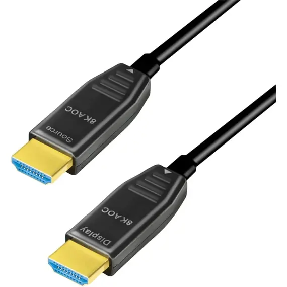 LogiLink AOC HDMI 2.1 -> HDMI 2.1 M/M video kábel 20m fekete