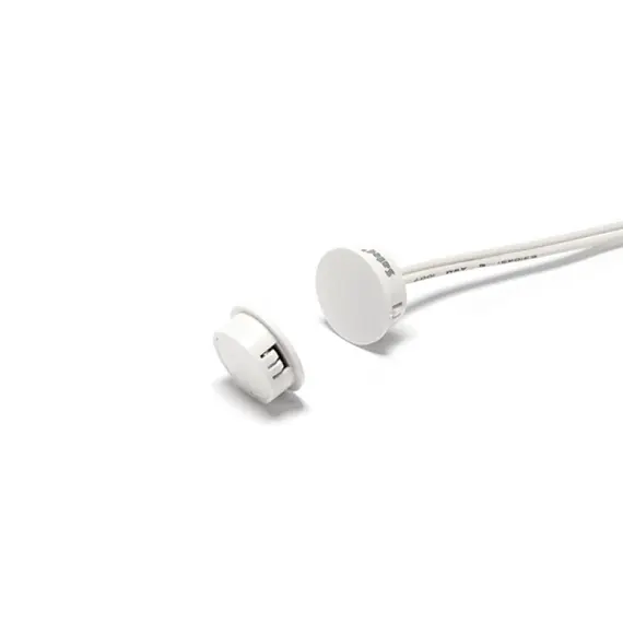 SATEL Mini lapos befúrható nyitásérzékelő, fehér, IP67, Ø6 mm, 12V DC, professzionális kivitel