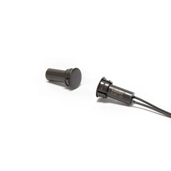 SATEL Mini befúrható nyitásérzékelő 12V DC IP67 barna, rejtett kivitel, professzionális felhasználásra