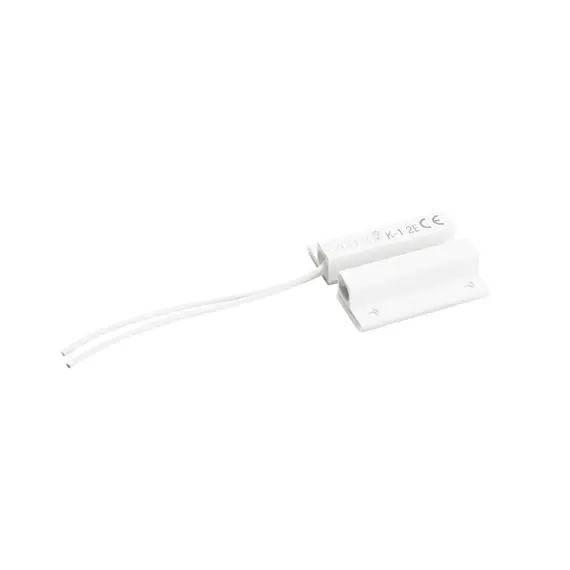 SATEL Mágneses nyitásérzékelő, felületre szerelhető, 2 lezáró ellenállás: 1.1 kOhm, 24.2x7.2 mm, fehér