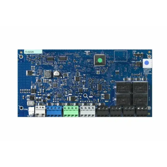 DSC Neo - Relés kimeneti modul, 4 relé kimenet, segédtápegység 2A/12VDC, akku töltés, külön tápellátást igényel, Corbus erősítő modul, HS65WPS tápegységgel, Gra