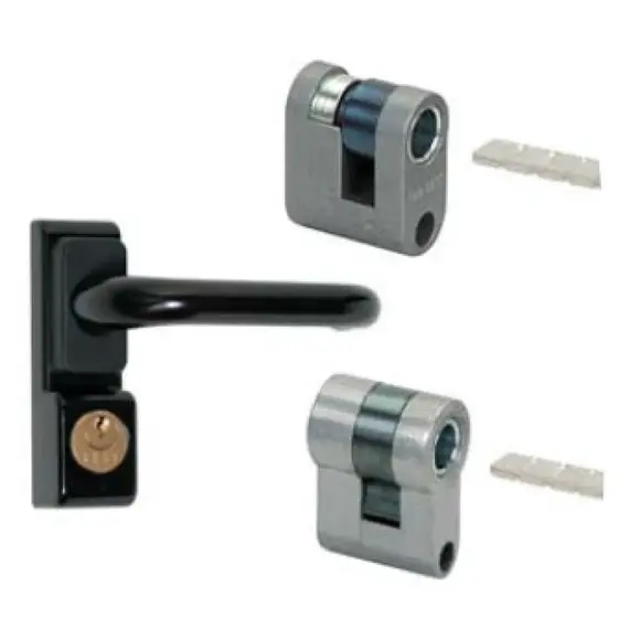 ASSA ABLOY Külső kilincs és cilinder a Composit zárakhoz NF9500/9501/9505/9506/9508/9509, fehér, ISO9001