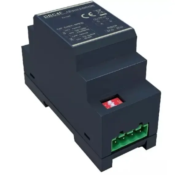 FUTURA FU-VDBC4F1 Videoelosztó, 4 kapuegység vagy 4 monitor csillagpontos csatlakoztatásához, szinti elosztó (FU-DT-DBC4A1 utódja)