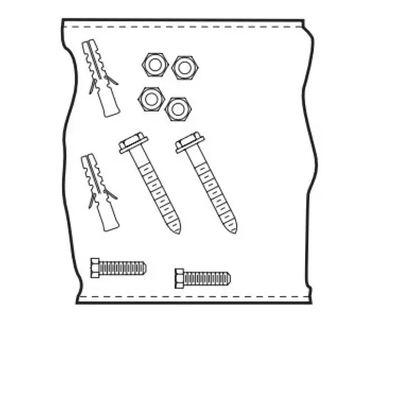 CHAMBERLAIN ML510EV garázskapu motor felszerelő csomag - csavarok 