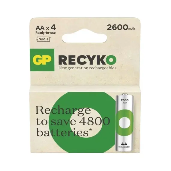 GP AA 2600mAh GP270AAHCER21-PP4 Recyko ceruza akku Ni-Mh