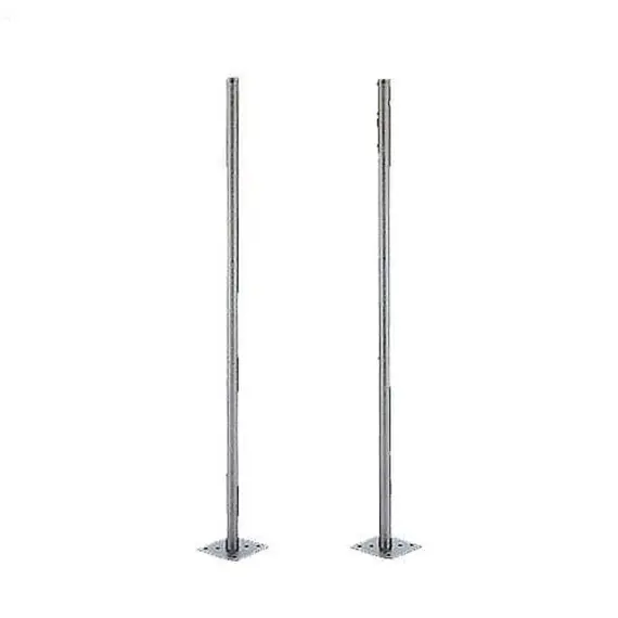 TAKEX KP-150 horganyzott acél tartóoszlopok első rögzítőcsavar készlettel, 1,5 m, 1 pár