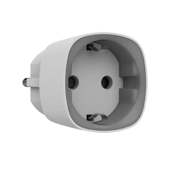 AJAX SYSTEMS Vezeték nélküli vezérlehető dugaszolóaljzat, teljesítmény figyeléssel, fehér