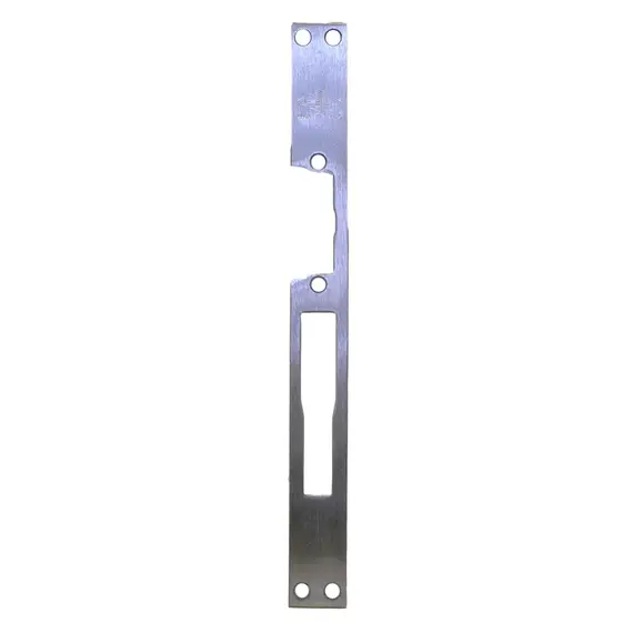 NUOVAFEB Elektromos zár ellenoldal homloklemez, sima, hosszú, a 16160/1, 16161/1, 16162/1, 16163/1 -hez, Simply és Control zárakhoz
