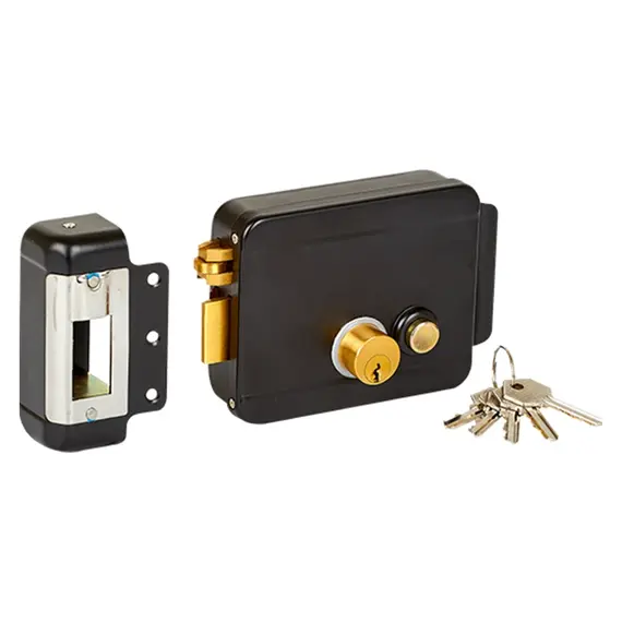 EMAGNET ZOA-042L elektromos rászerelhető zár 12V DC 0,25A IP42 acél ház balos kivitel