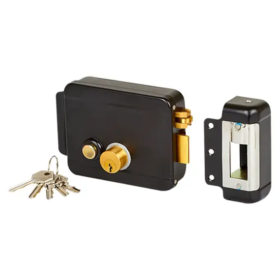 EMAGNET Rátét zár, elektromos, zárbetéttel, 9-12Vdc/3A, jobbos kivitel