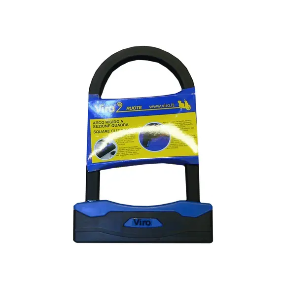 VIRO U-zár,motorkerékpárokhoz, egy darabból álló horganyzott acél zártest