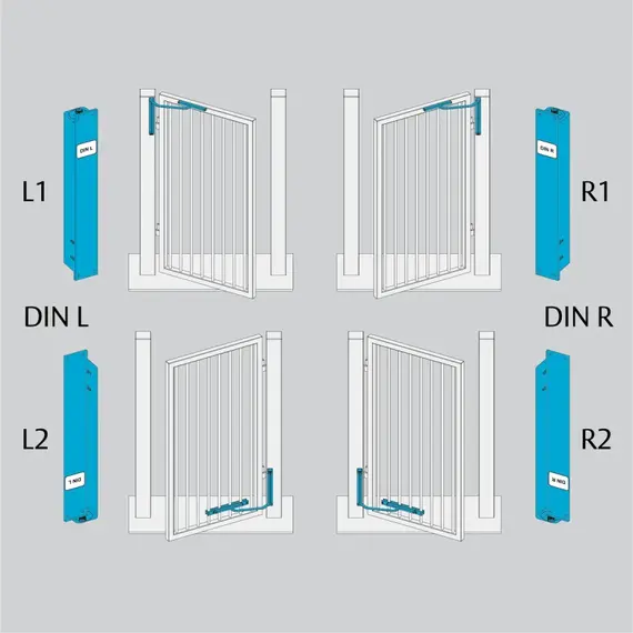 ASSA ABLOY AA Kültéri Vertikális Kapucsukó - Balos, Fekete