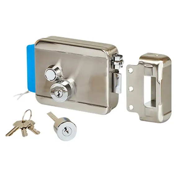 EMAGNET ZOA091R elektromos rászerelhető zár 12V DC IP40 acél ház ezüst