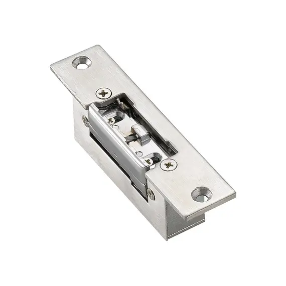 EMAGNET Elektromos zár ellendarab rövid INOX előlap 6-12V AC/DC memóriás kiakasztható IP42