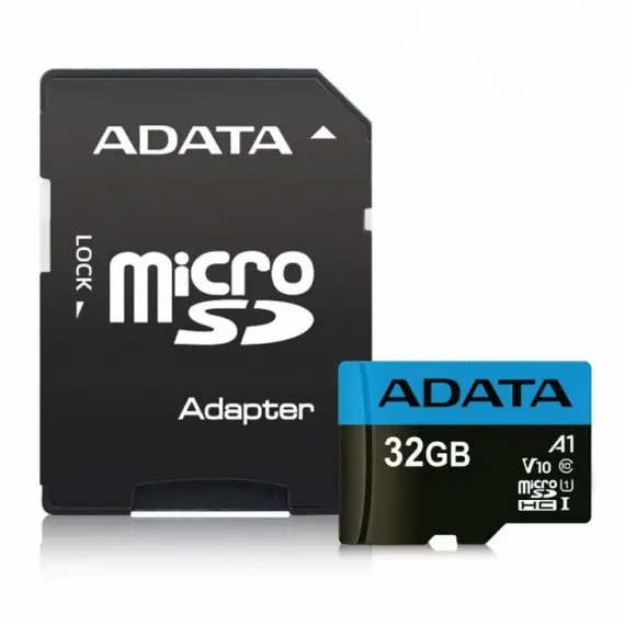 ADATA SD kártya, 32GB, 100 MB/s olvasási sebesség, 25 MB/s írási sebesség, adapterrel