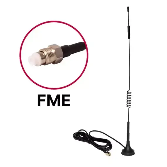 T.E.L.L. Nagynyereségű mágnestalpas 4G antenna, FME csatlakozóval, 5.0dBi
