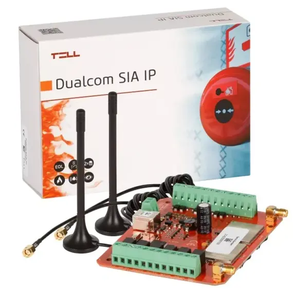 T.E.L.L. DualCom 4G.IN6.R6 - minősített tűzátjelző kommunikátor, 2 modemmel, 4g, 6 bemenet + 6 relé