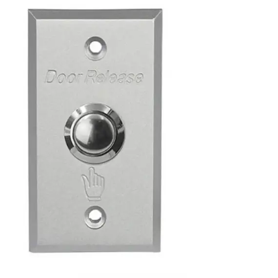 HONNOR SECURITY kilépő gomb, nyomógomb, süllyesztett szerelésű, keskeny, robusztus alumínium pajzs, 86x50x33mm