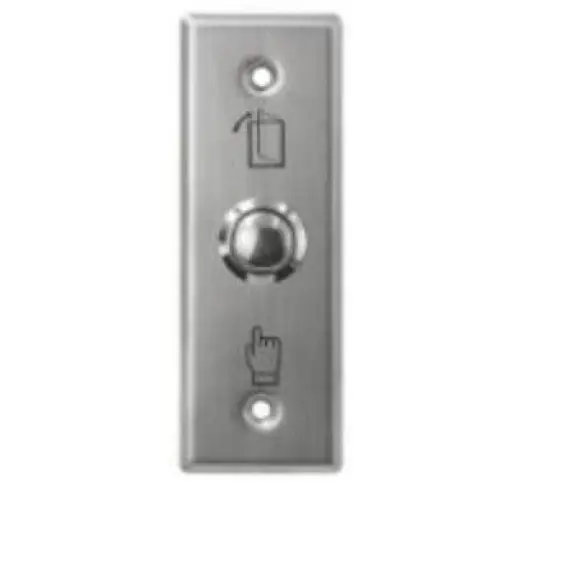 HONNOR SECURITY Nyomógomb, süllyesztett szerelésű, rozsdamentes, kiengedő 115x40mm