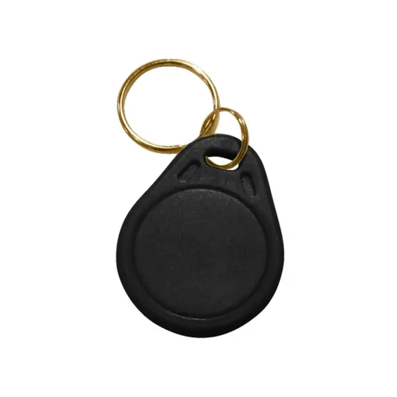 HONNOR SECURITY HS-ABS003-EM-BLACK kerek kulcstartó alakú RFID proxy tag, EM, 125KHz, fekete