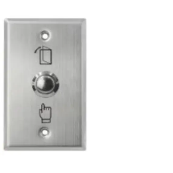 HONNOR SECURITY Nyomógomb, süllyesztett szerelésű, rozsdamentes, kiengedő gomb 115x70x25 mm