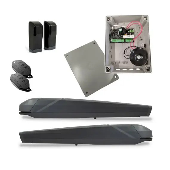 PROTECO RHINO 24 BASIC szárnyaskapu nyitó szett: egy szárny max 2,5m, 2db RHINO-24V motor, 1pár RF40 fotocella, 2db IKON távirányító, 1db Q20A vezérlés