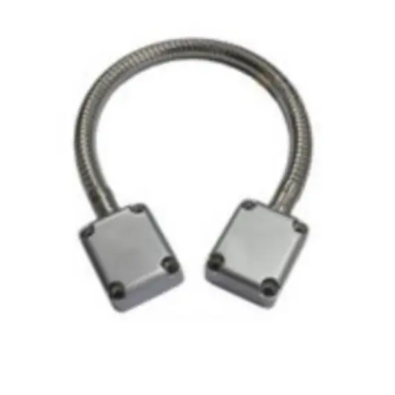 HONNOR SECURITY HS-401B rozsdamentes acél, fém fejű ajtóhurok, átvezető gégecső 400x10mm