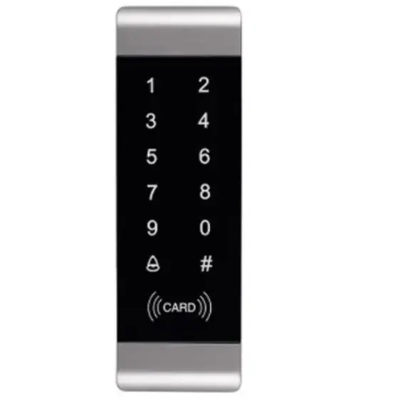 HONNOR SECURITY HS-A65-EMW Érintőképernyős kódzár és EM 125Khz RFID önálló működésű kártyaolvasó, beléptető, 140×45×18 mm