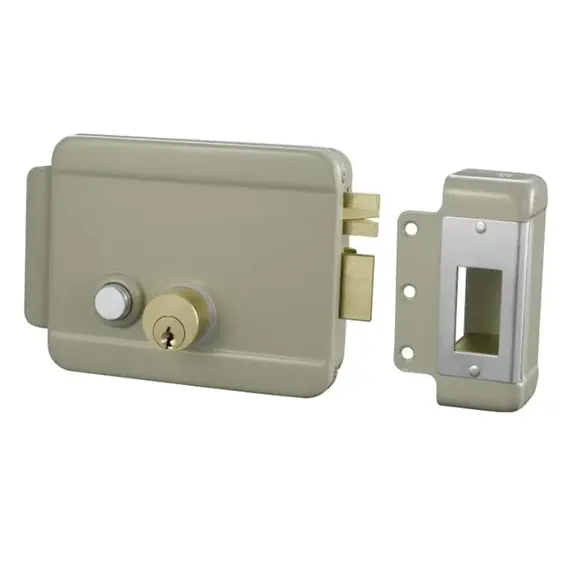 HONNOR SECURITY HS-Y044 Elektromos 12V DC rátét zár cilinderrel jobb