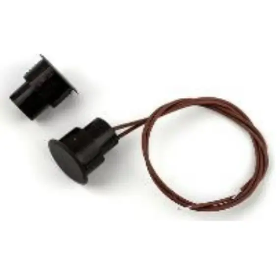 HONNOR SECURITY HS-AS36 Fekete, 19 mm átmérőjű rejtett, kerek mágneses nyitásérzékelő