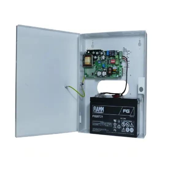 MAKRAI 6A/13,8V Akkumulátortöltő beépíthető kivitelben, 2 fokozatú töltőáram, 1×7Ah akkuhely, teljes védelemmel