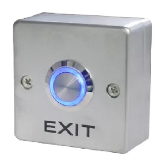 HONNOR SECURITY HS-K15AL kilépő nyomógomb EXIT felirattal, világítással