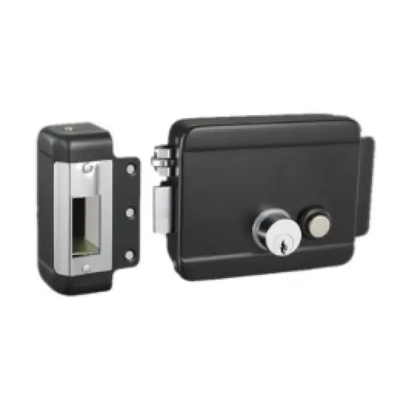 HONNOR SECURITY HS-Y042 12V elektromos zár, dupla cilinderrel bal