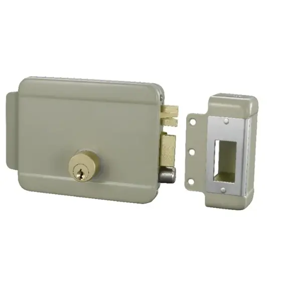 HONNOR SECURITY  HONNOR SECURITY HS-Y043 Elektromos zár – 12VDC, egycilinderes, rátétzár, jobb