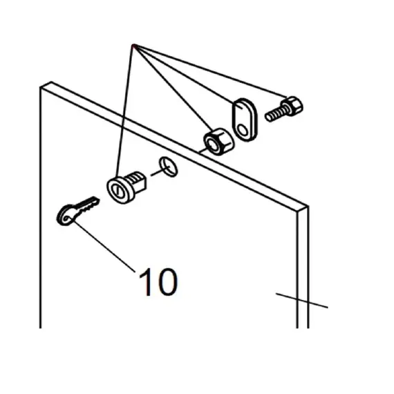 FAAC Alkatrész, zár, 620-as sorompóhoz