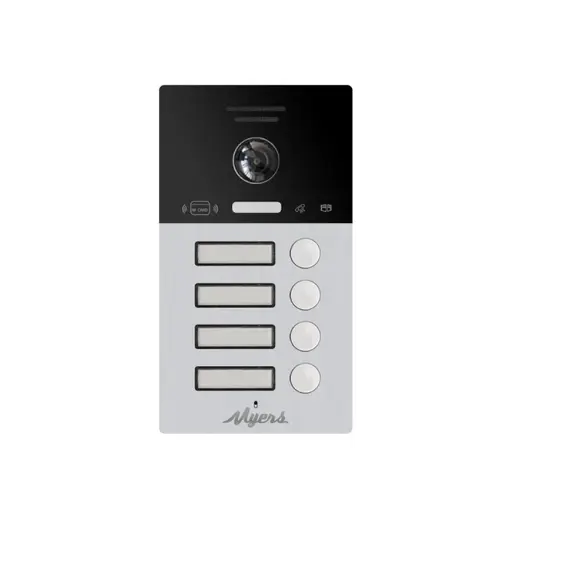 MYERS PARTIZAN-MYERS MIP-300 Black 4B PoE  Video Kaputelefon kültéri egység 4 gombos