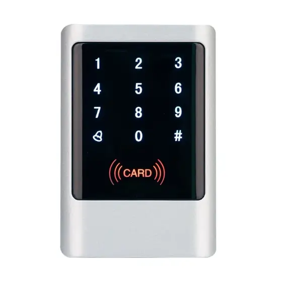 HONNOR SECURITY HS-YA-M1 Kültéri, vízlló, Érintőképernyős kódzár és EM 125Khz RFID önálló működésű kártyaolvasó, beléptető