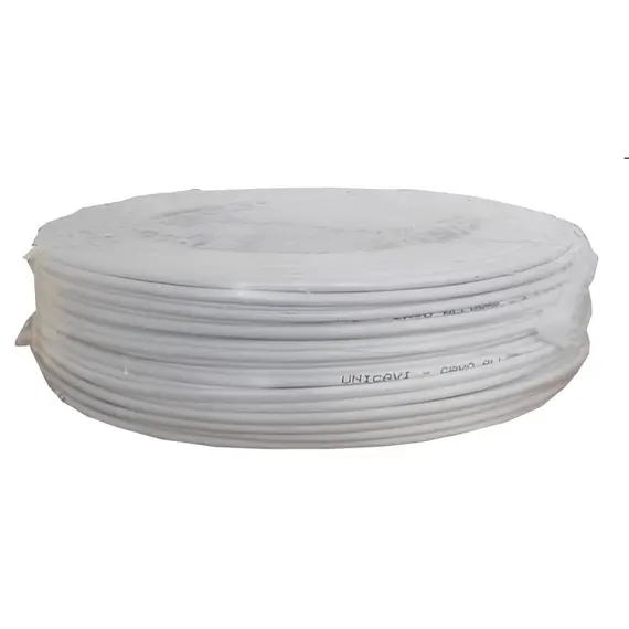 HONNOR SECURITY HS -2x0.50+6x0.22 RIASZTÓ KÁBEL 100 m Sodrott réz erek, réz földszál, alufólia árnyékolás, fehér PVC köpeny