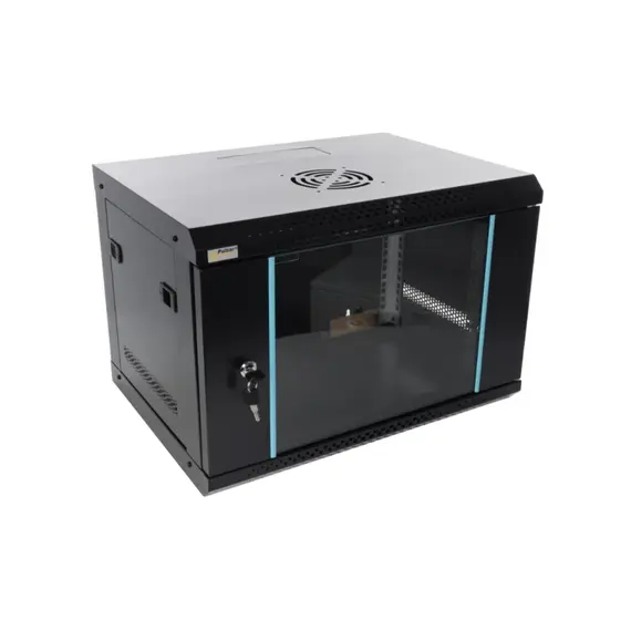 PULSAR RWA654-B 6U / 19” RACK szekrény, falra szerelhető, összeszerelésre kész, fekete, 540x401x400mm