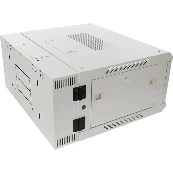 PULSAR 4U / 19” fali rack szekrény, kétszekciós, szerelésre kész, szürke, 600×550