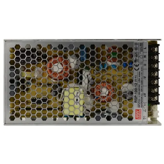 PULSAR RSP 12V/100W/8,5A tokozott tápegység alacsony profilú, állítható feszültségű, ipari kivitel
