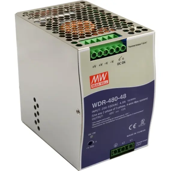 PULSAR WDR 48V/480W/10A DIN rail power supply units