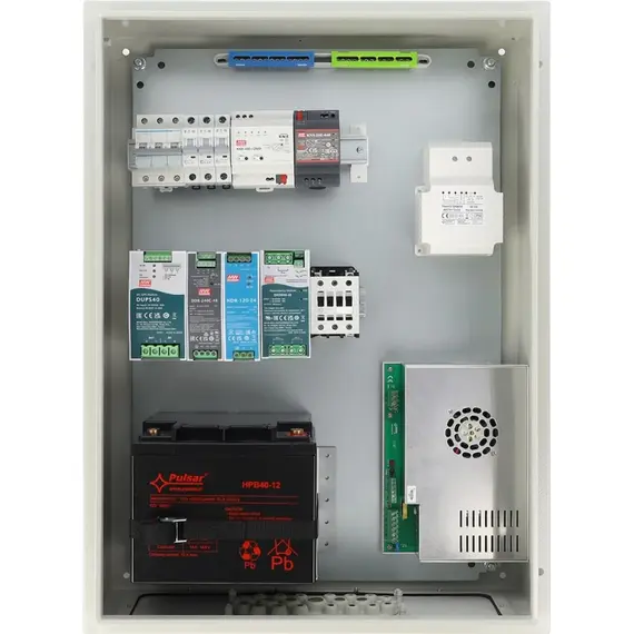 PULSAR AWOH507020 fém kültéri szekrény IP66, 500×700×200 mm, szerelőlappal