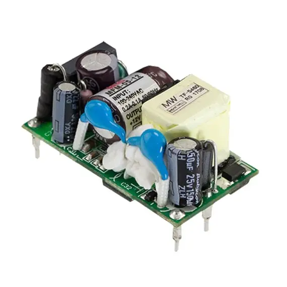 PULSAR MFM-05-5 5V 5W 1A nyílt keretes tápegység kompakt méret, többfokozatú védelem, professzionális kivitel