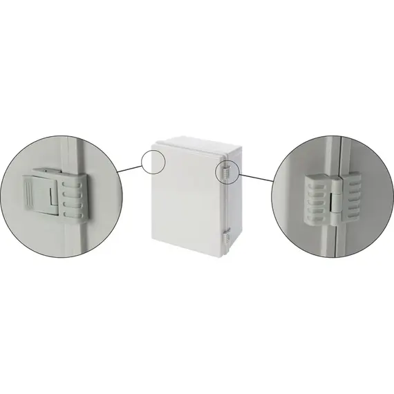 PULSAR ABS Enclosure 400x300x200 mm, IP65, vízálló, műanyag szekrény, alaplappal, professzionális felhasználásra