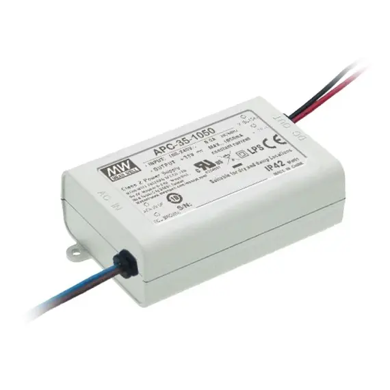 PULSAR APC 25-70V 35W 500mA IP20 LED tápegység kompakt kivitel fehér