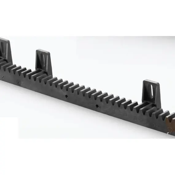 TIGERMAT Fogasléc, fémszál erősítésű műanyag, 1m-es, 6 felfogatással, S alakú, 800 kg kapuig - csendes működés.