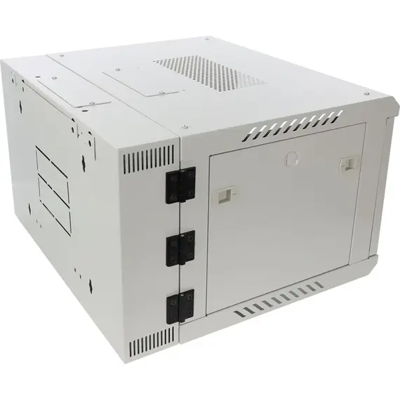 PULSAR 6U / 19” RACK cabinet, double section, wall mounted, ready to assemble, grey, 600x550