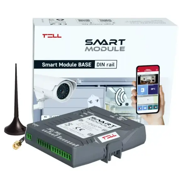 T.E.L.L. Riasztóközpont, 6 zónás, 4G/VoLTE/2G/GSM, 2 NO/NC/COM relékimenet