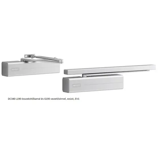 ASSA ABLOY Ajtóbehúzó test, ezüst, max. 1400 mm ajtószélességig, max 120kg-os ajtókig